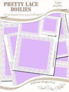 Pretty Butterfly Lace Doilies - the Squares