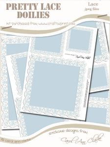Pretty Butterfly Lace Doilies - the Squares