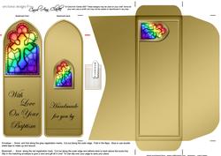 Baptism Religious Bookmark Card N Envelope