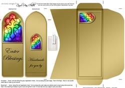 Easter Religious Bookmark Card N Envelope