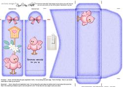 Little Birdie Bookmark Card N Envelope