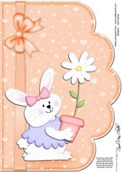 A4 Little Bunny Felties Scalloped Edge
