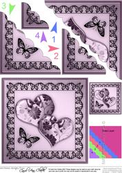 Elegant Romance Scallop Corner Side Stacker Topper