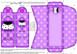Funky Bag Bookmark Card N Envelope