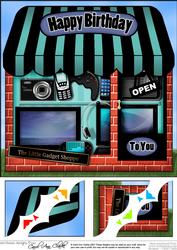 8 x 8 the Little Gadget Shop Topper