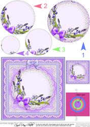 Bluebells Circle Pyramage Topper