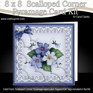 8 x 8 Pretty Viola Scalloped Corner Kit