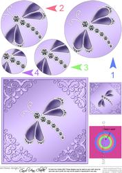 Dragonfly Circle Pyramage Topper