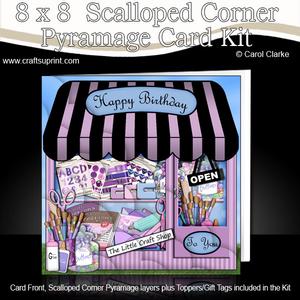8 x 8 Little Craft Shop Scalloped Corner Kit