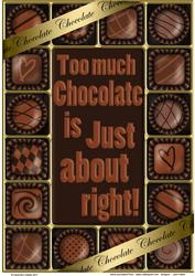 A4 Chocolate Greetings Card Topper
