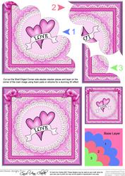 Love Hearts - Shell Edged Corner Side Stacker