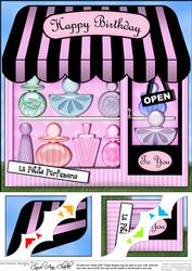 8 x 8 the Little Perfume Shop Topper