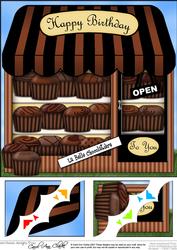 8 x 8 the Little Chocolate Shop Topper