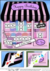 8 x 8 the Little Knitting Wool Shop Topper