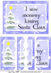 Christmas Greeting Wavey Edged Side Stacker