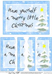 Christmas Greeting Wavey Edged Side Stacker
