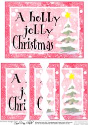 Christmas Greeting Wavey Edged Side Stacker