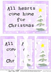 Christmas Greeting Wavey Edged Side Stacker