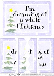 Christmas Greeting Wavey Edged Side Stacker