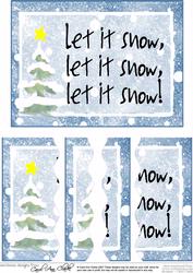 Christmas Greeting Wavey Edged Side Stacker