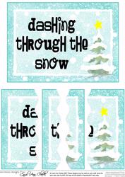 Christmas Greeting Wavey Edged Side Stacker