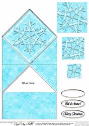 Snowflake Diamond Top Card