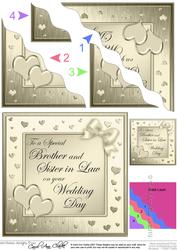 Brother N Sister in Law Wedding Day Wavy Corner Side Stacker