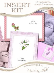 A5 Mixed Portrait and Landscape Mothers Day Inserts