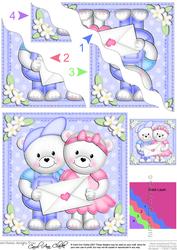 Teddies Love Letter Wavy Corner Side Stacker