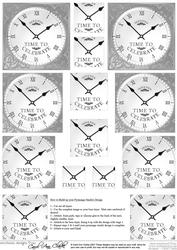 Time to Celebrate Clock Pyramage Sheet