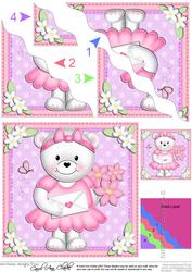 Teddy Tess's Love Letter Wavy Corner Side Stacker