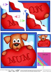 Rusty Dog's Heart for Mum Wavy Corner Side Stacker