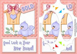 A5 Little Birdie New Home Felties Scallop Corners N Pyramage
