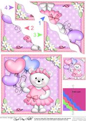 Teddy Tess's Balloons Wavy Corner Side Stacker