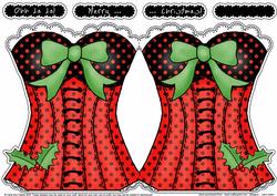Ohh La La!! Christmas Shaped Card