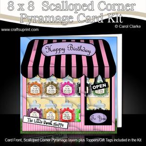 8 x 8 Little Sweet Shop Scalloped Corner Kit