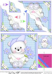 Teddy Ed's Letter Wavy Corner Side Stacker