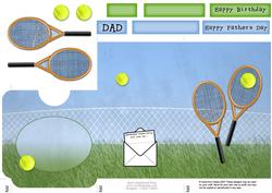 Tennis Lottery Wallet Card