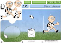 Bert Plays Rugby Lottery Wallet Card