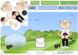 Bert Plays Bowls Lottery Wallet Card