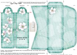 Apple Blossom Bookmark Card N Envelope
