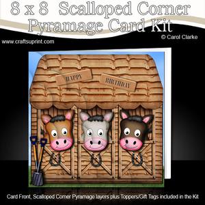 8 x 8 Little Stable Scalloped Corner Kit