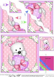 Jess Westie's Easter Egg Wavy Corner Side Stacker Topper
