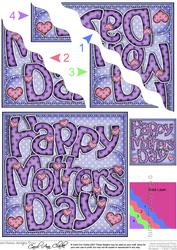 Mothers Day Wavy Corner Side Stacker Topper