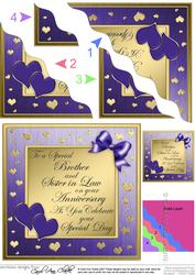 Brother N Sister in Law Anniversary Wavy Corner Side Stacker