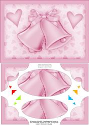 A5 Romantic Bells Scallop Corners and Pyramage