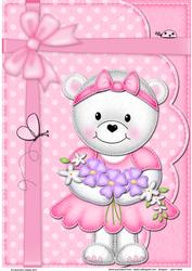 Teddy Tess's Letter A4 Card Topper