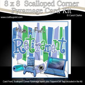 8 x 8 Retirement Gadgets N Gizmos Scalloped Corner Kit