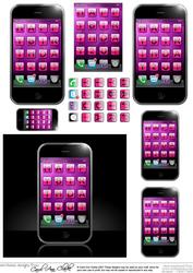 Smart Phone Quick Card with 3D Decoupage