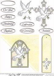 Christening/confirmation Quick Card with Decoupage